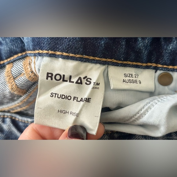 ROLLA'S Studio Flare High Rise Jeans - EUC - Picture 5 of 5